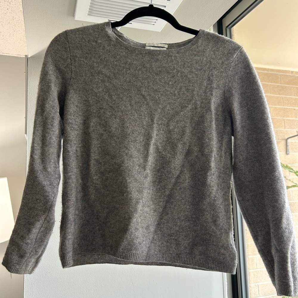 Cashmere Charter Club Gray Crew Neck Sweater